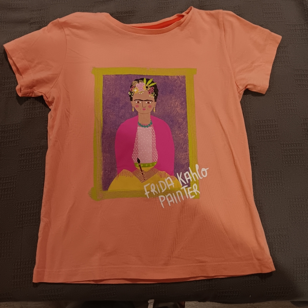 Piccolina Frida Kahlo Painter 100% Cotton Made In Peru Excellent Condition